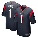 Zennovawear Men's Houston Texans Jimmie Ward Navy Game Player Jersey