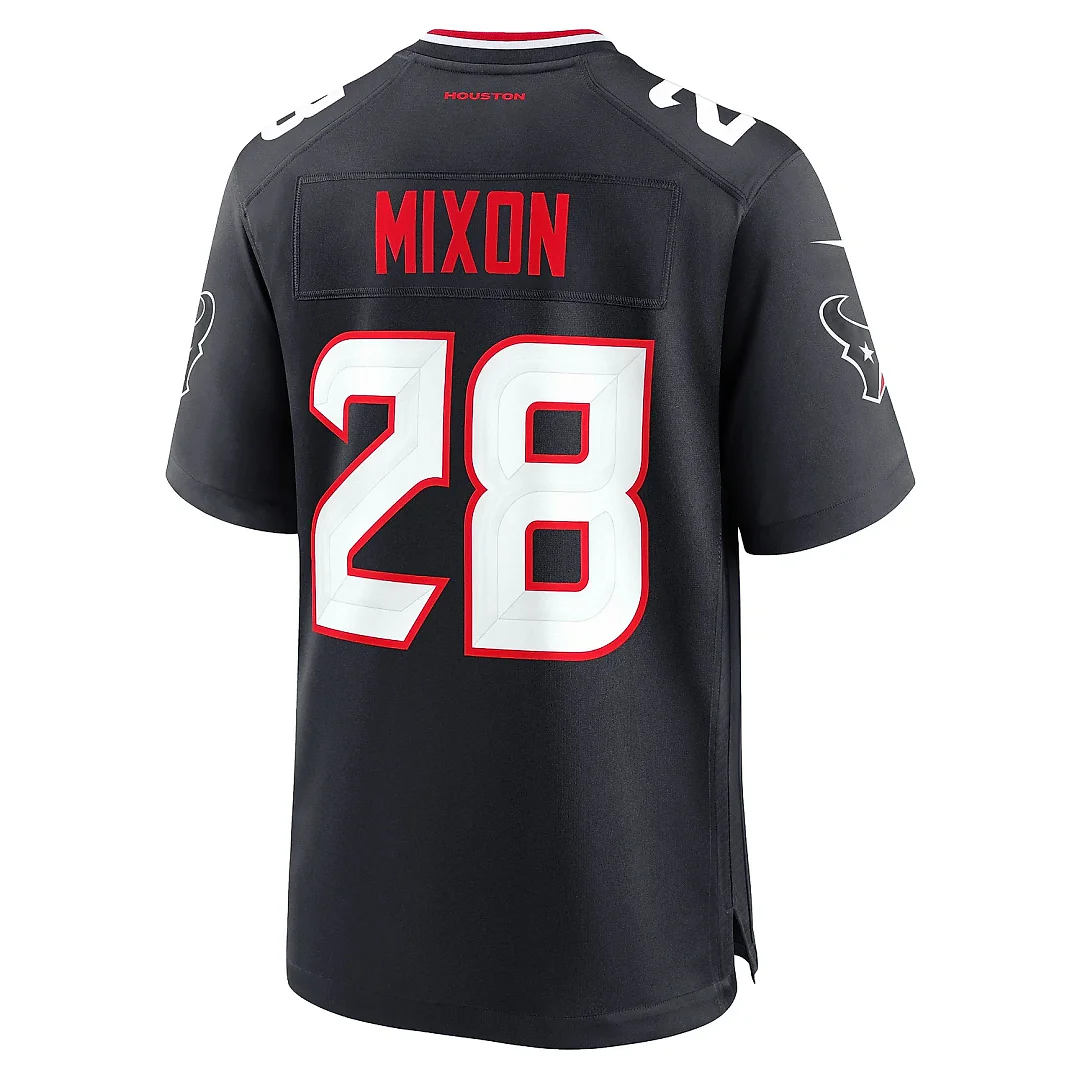 Zennovawear Men's Houston Texans Joe Mixon Navy Game Jersey