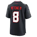 Zennovawear Men's Houston Texans John Metchie III Navy Team Game Jersey