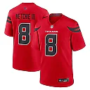 Zennovawear Men's Houston Texans John Metchie III Red Alternate Game Jersey