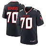 Zennovawear Men's Houston Texans Juice Scruggs Navy Team Game Jersey