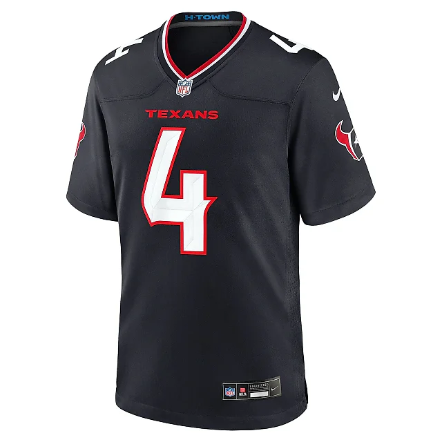 Zennovawear Men's Houston Texans Kamari Lassiter Navy Team Game Jersey