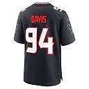Zennovawear Men's Houston Texans Khalil Davis Navy Team Game Jersey
