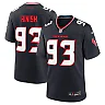 Zennovawear Men's Houston Texans Kurt Hinish Navy Team Game Jersey