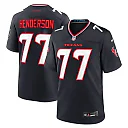 Zennovawear Men's Houston Texans LaDarius Henderson Navy Game Jersey