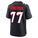 Zennovawear Men's Houston Texans LaDarius Henderson Navy Game Jersey