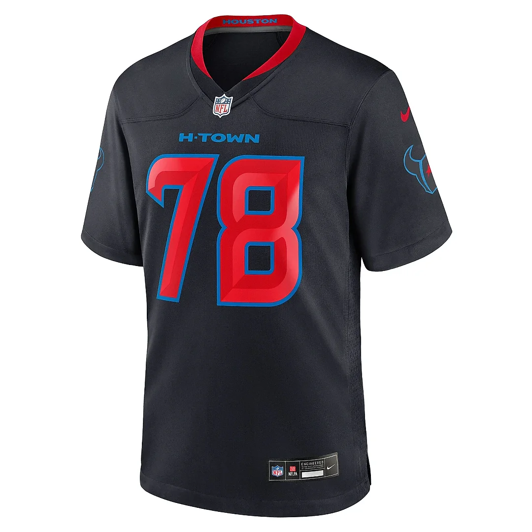 Zennovawear Men's Houston Texans Laremy Tunsil Navy 2nd Alternate Game Jersey