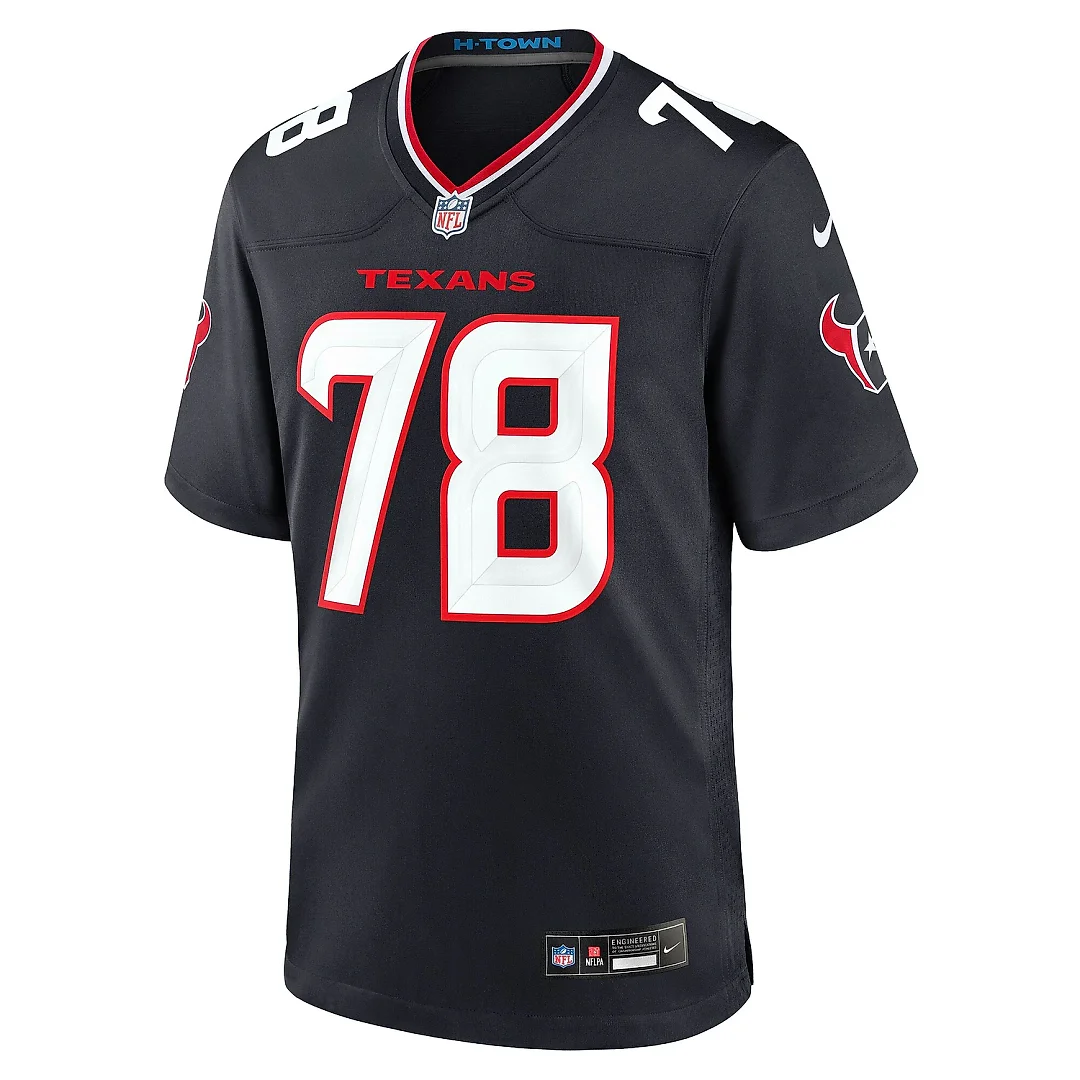 Zennovawear Men's Houston Texans Laremy Tunsil Navy Team Game Jersey