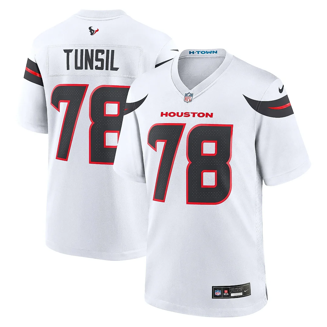 Zennovawear Men's Houston Texans Laremy Tunsil White Game Jersey