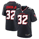 Zennovawear Men's Houston Texans Lonnie Johnson Jr. Navy Team Game Jersey