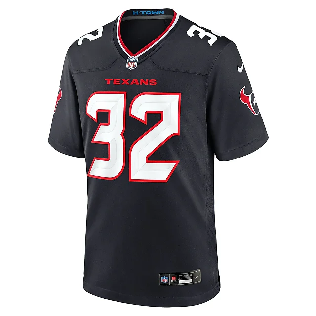 Zennovawear Men's Houston Texans Lonnie Johnson Jr. Navy Team Game Jersey