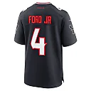 Zennovawear Men's Houston Texans Mike Ford Navy Team Game Jersey