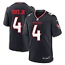 Zennovawear Men's Houston Texans Mike Ford Navy Team Game Jersey