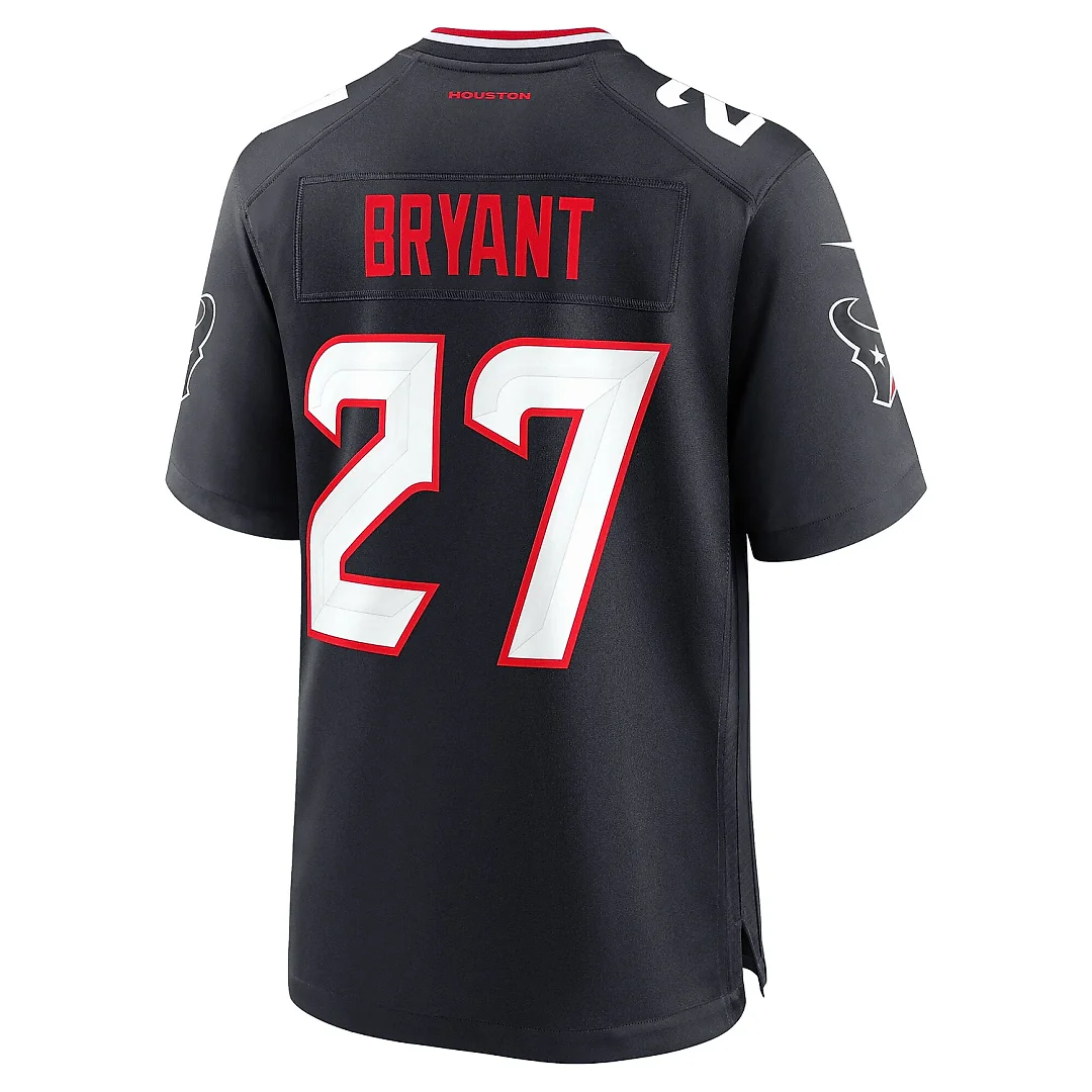 Zennovawear Men's Houston Texans Myles Bryant Navy Team Game Jersey