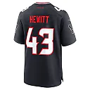 Zennovawear Men's Houston Texans Neville Hewitt Navy Team Game Jersey