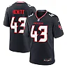 Zennovawear Men's Houston Texans Neville Hewitt Navy Team Game Jersey