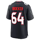Zennovawear Men's Houston Texans Nick Broeker Navy Team Game Jersey