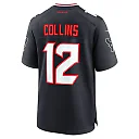 Zennovawear Men's Houston Texans Nico Collins Navy Game Jersey