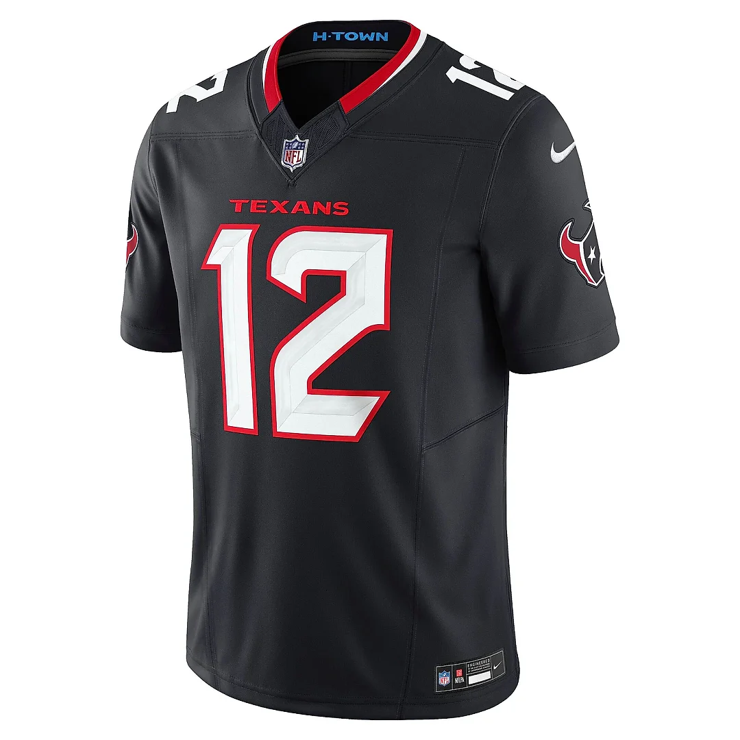Zennovawear Men's Houston Texans Nico Collins Navy Team Vapor F.U.S.E. Limited Jersey