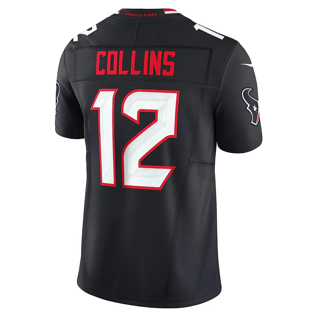 Zennovawear Men's Houston Texans Nico Collins Navy Team Vapor F.U.S.E. Limited Jersey