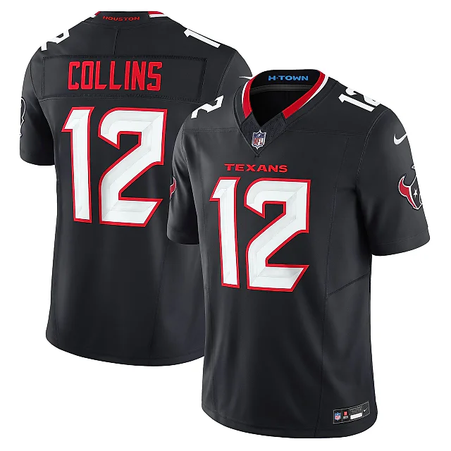 Zennovawear Men's Houston Texans Nico Collins Navy Team Vapor F.U.S.E. Limited Jersey