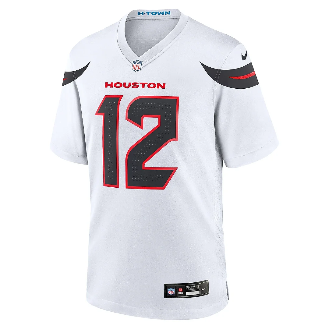 Zennovawear Men's Houston Texans Nico Collins White Game Jersey