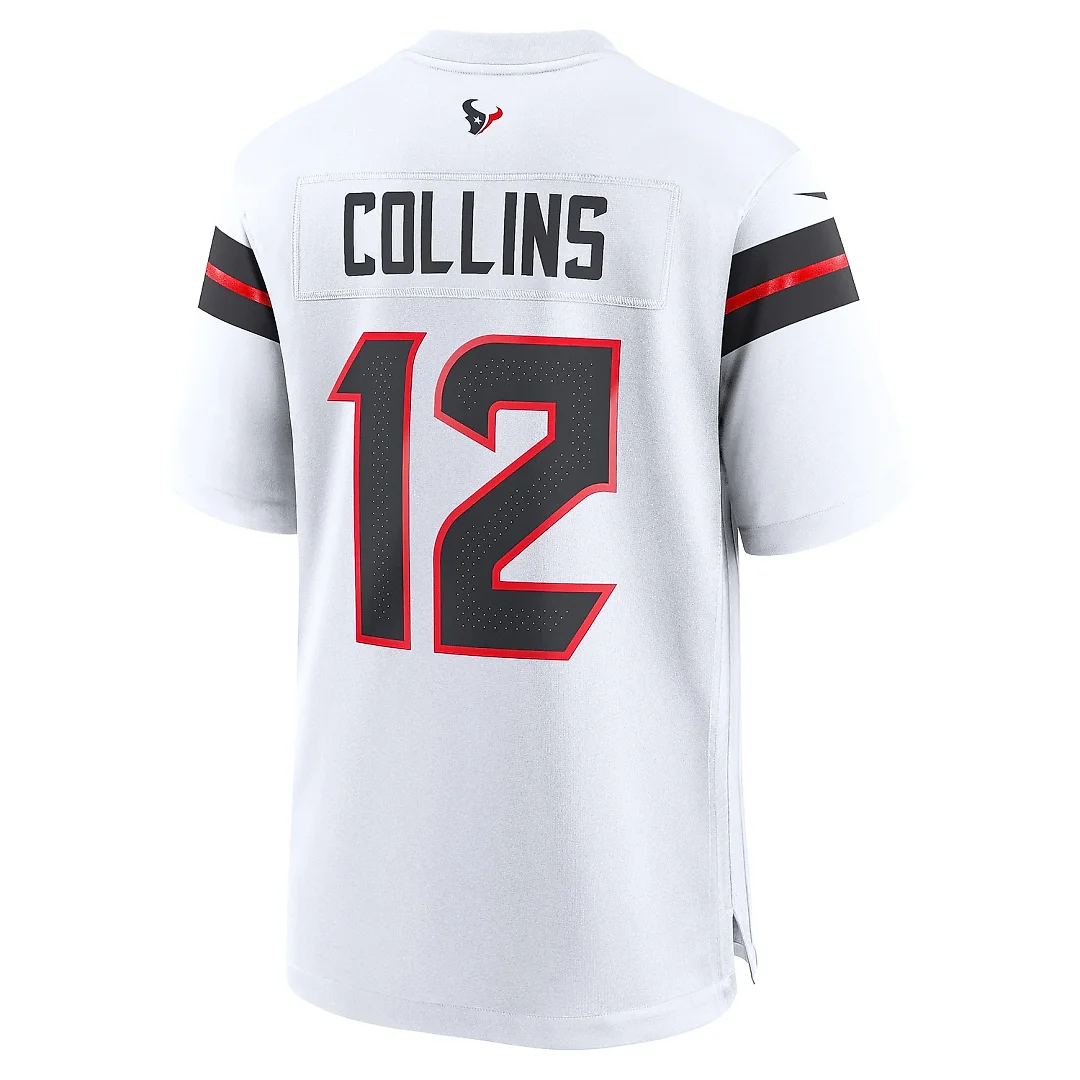 Zennovawear Men's Houston Texans Nico Collins White Game Jersey