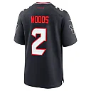 Zennovawear Men's Houston Texans Robert Woods Navy Team Game Jersey