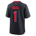 Zennovawear Men's Houston Texans Stefon Diggs Navy Alternate Game Jersey