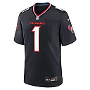 Zennovawear Men's Houston Texans Stefon Diggs Navy Game Jersey