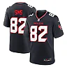 Zennovawear Men's Houston Texans Steven Sims Navy Team Game Jersey