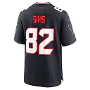 Zennovawear Men's Houston Texans Steven Sims Navy Team Game Jersey