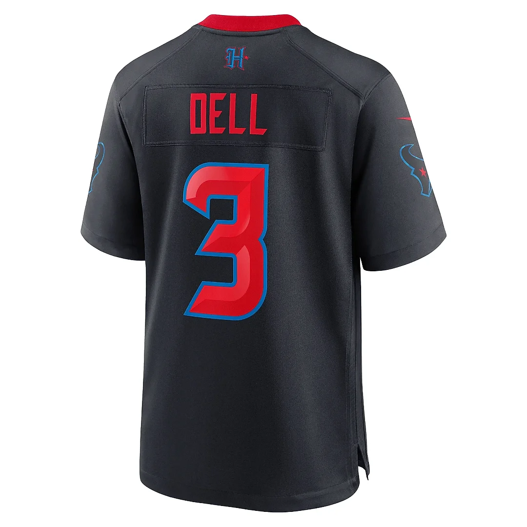Zennovawear Men's Houston Texans Tank Dell Navy 2nd Alternate Game Jersey