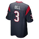 Zennovawear Men's Houston Texans Tank Dell Navy Player Game Jersey