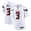 Zennovawear Men's Houston Texans Tank Dell White Game Jersey