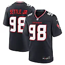 Zennovawear Men's Houston Texans Tim Settle Jr. Navy Team Game Jersey