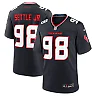 Zennovawear Men's Houston Texans Tim Settle Jr. Navy Team Game Jersey