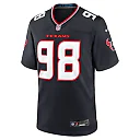 Zennovawear Men's Houston Texans Tim Settle Jr. Navy Team Game Jersey