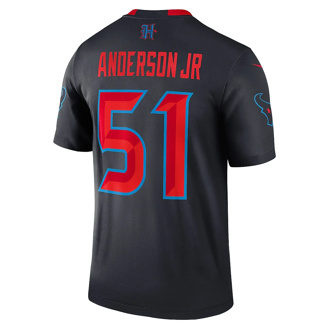 Zennovawear Men's Houston Texans Will Anderson Jr. Navy Alternate Legend Player Performance Top