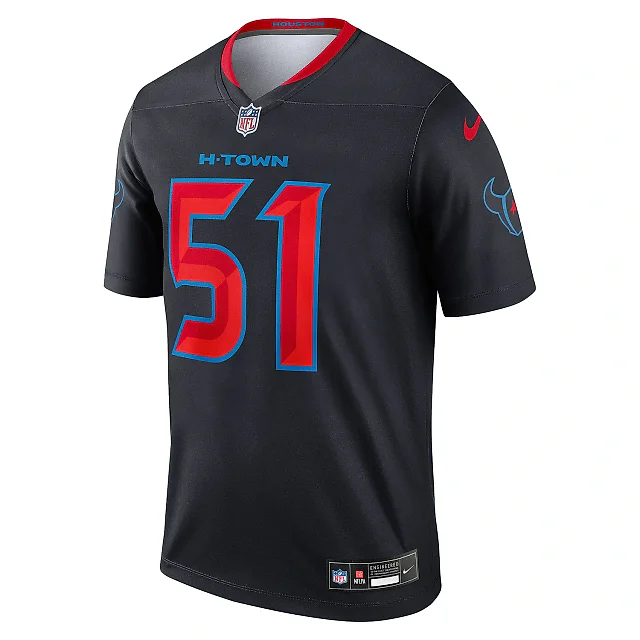 Zennovawear Men's Houston Texans Will Anderson Jr. Navy Alternate Legend Player Performance Top