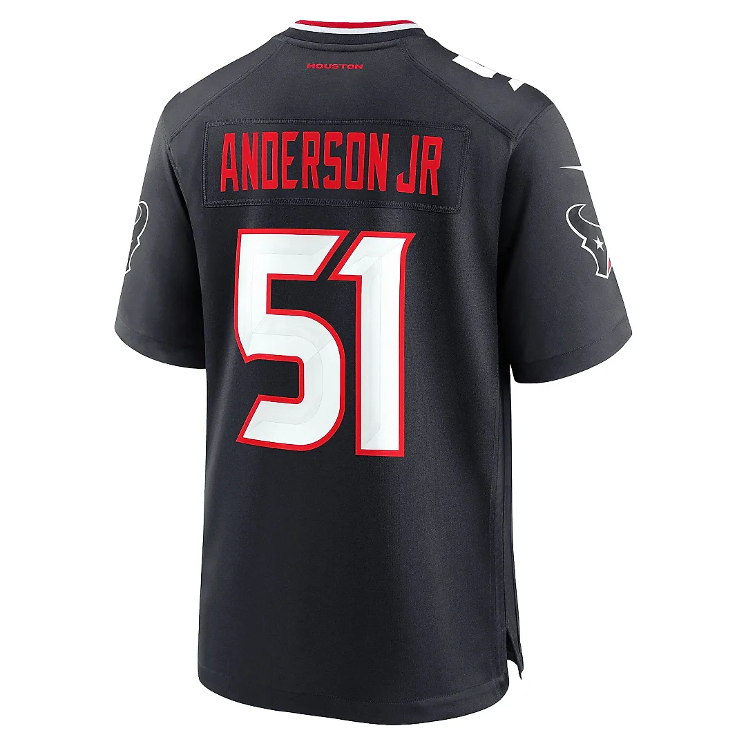 Zennovawear Men's Houston Texans Will Anderson Jr. Navy Game Jersey