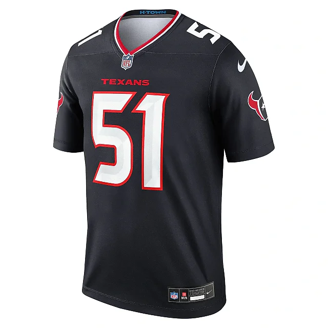 Zennovawear Men's Houston Texans Will Anderson Jr. Navy Team Legend Player Performance Top