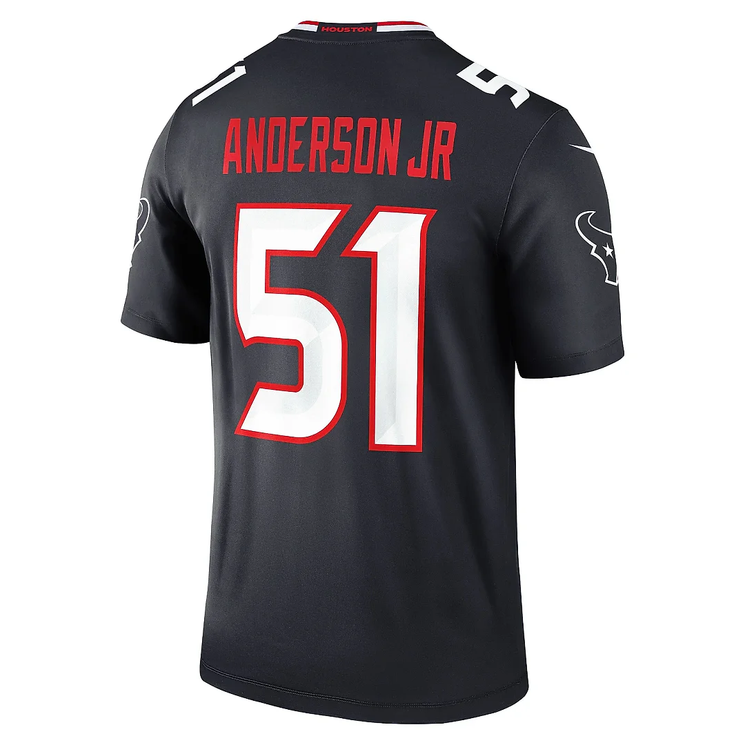 Zennovawear Men's Houston Texans Will Anderson Jr. Navy Team Legend Player Performance Top
