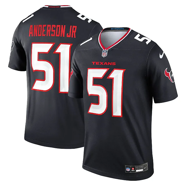 Zennovawear Men's Houston Texans Will Anderson Jr. Navy Team Legend Player Performance Top