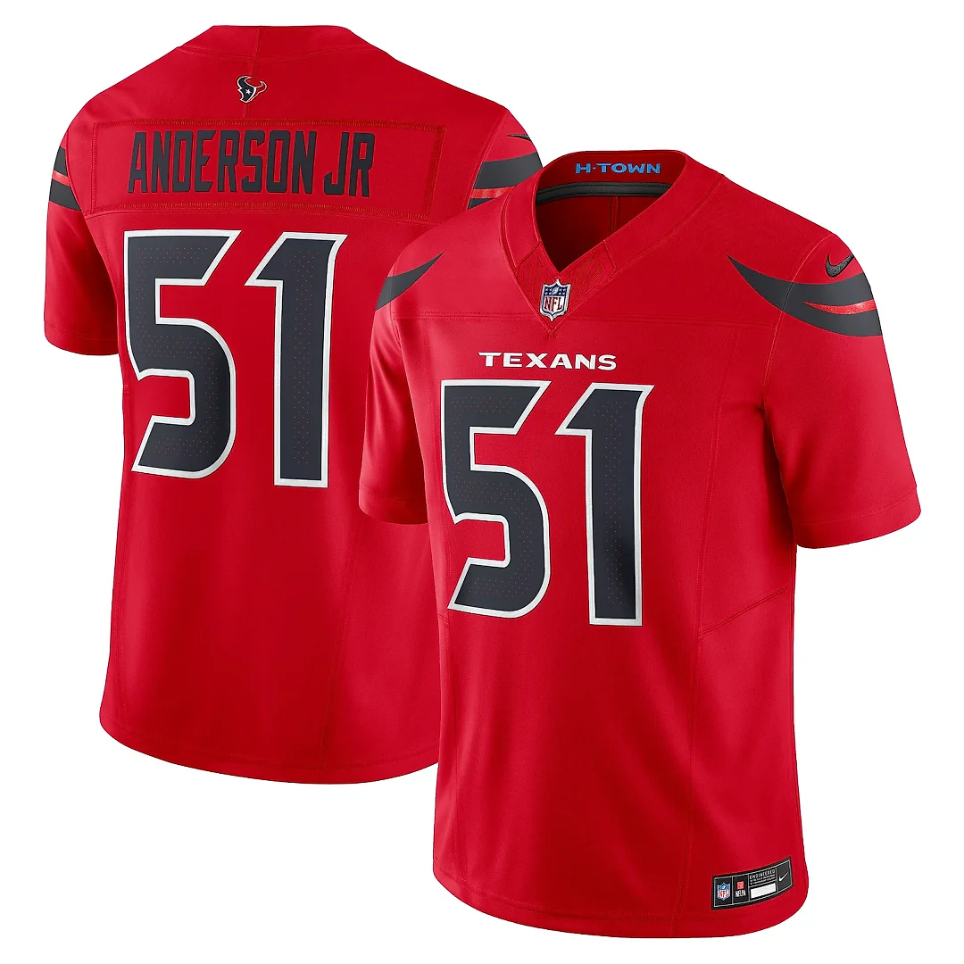 Zennovawear Men's Houston Texans Will Anderson Jr. Red Alternate Vapor F.U.S.E. Limited Jersey