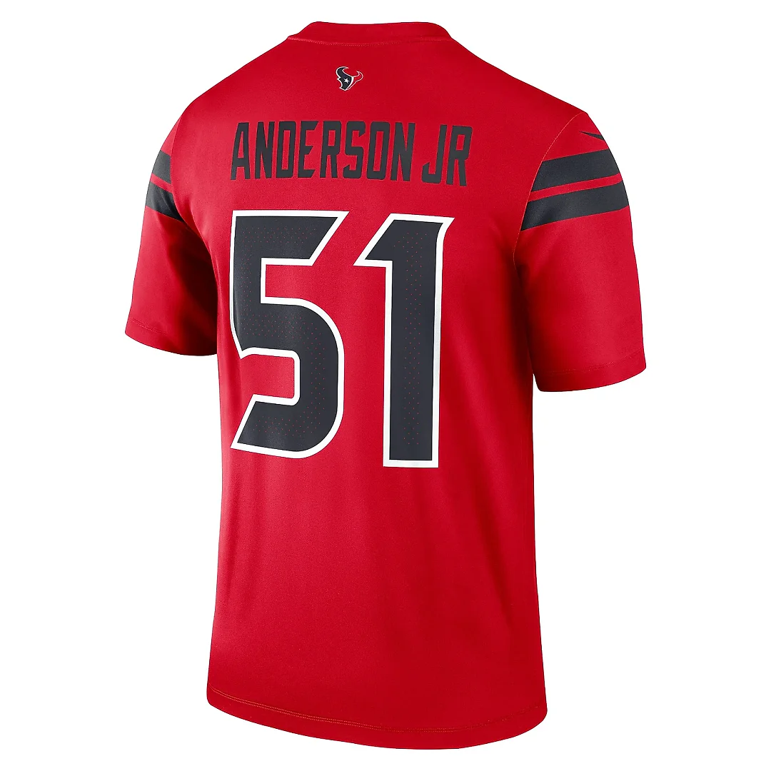 Zennovawear Men's Houston Texans Will Anderson Jr. Red Alternate Legend Player Performance Top