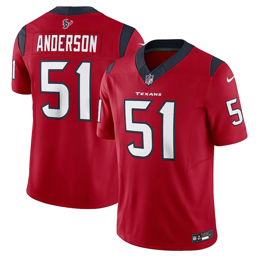 Zennovawear Men's Houston Texans Will Anderson Jr. Red Vapor F.U.S.E. Limited Jersey