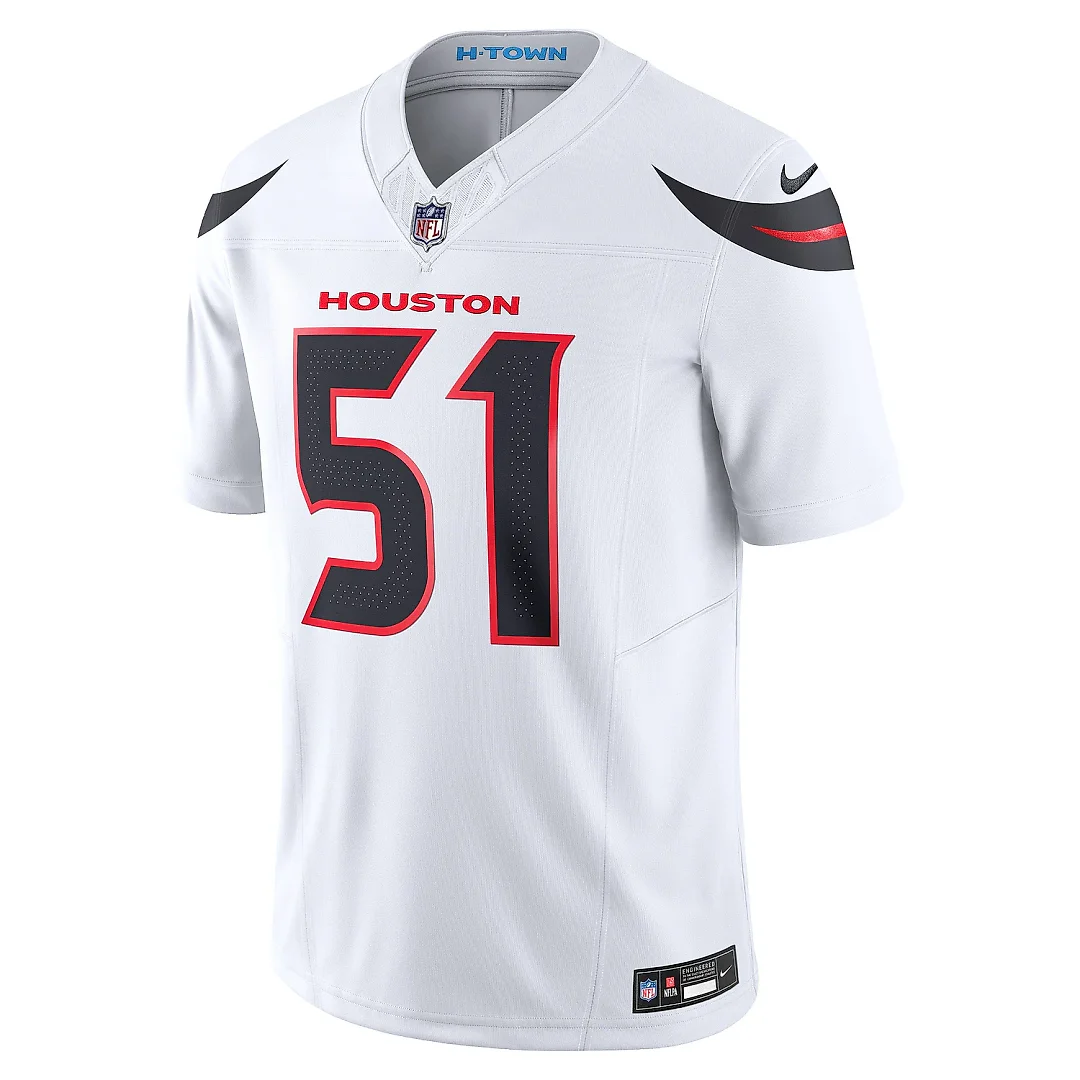 Zennovawear Men's Houston Texans Will Anderson Jr. White Vapor F.U.S.E. Limited Jersey
