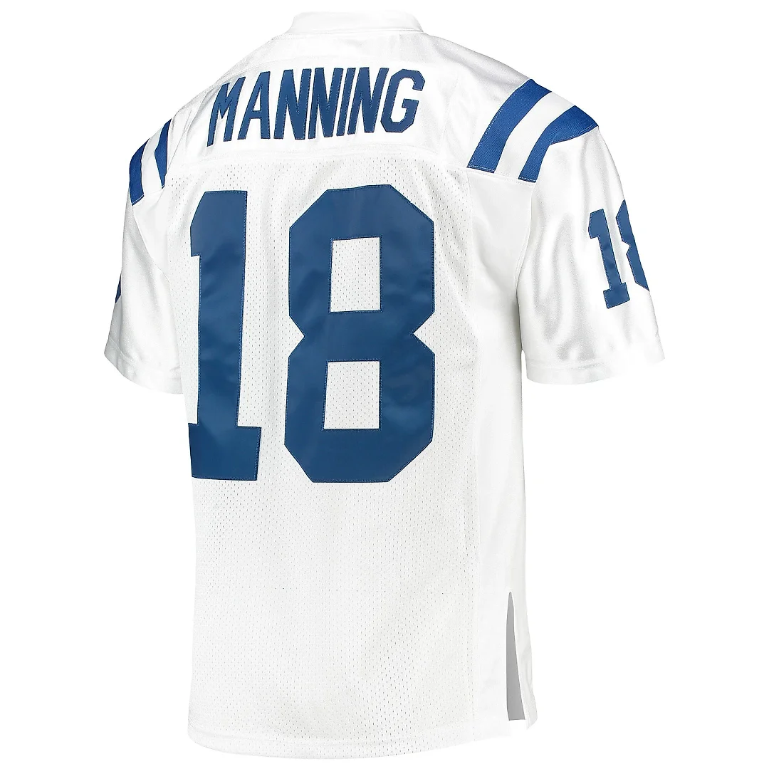 Zennovawear Men's Indianapolis Colts 2006 Peyton Manning Mitchell & Ness White Throwback Retired Player Jersey