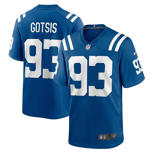 Zennovawear Men's Indianapolis Colts Adam Gotsis Royal Team Game Jersey